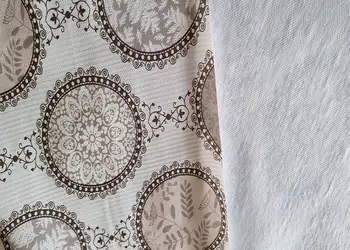 fata de masa bucatarie rozete maro