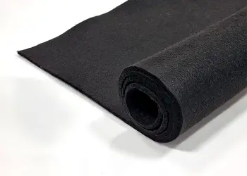 fetru la metru pasla neagra cu grosime de 3 mm la ime 90cm 1