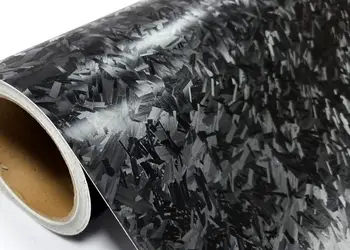 folie auto carbon forjat negru