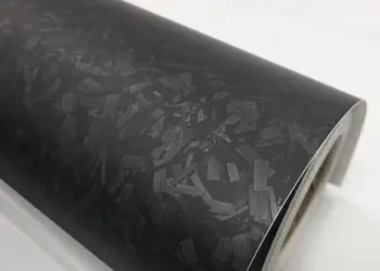 folie auto carbon forjat negru mat