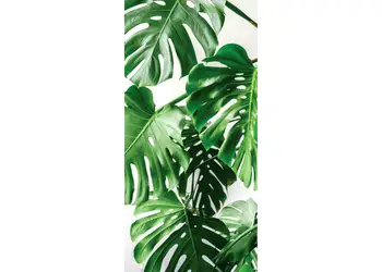 folie cabina dus folina model frunze exotice autoadeziva 100 210 cm