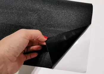autocolant negru glitter folina cu sclipici