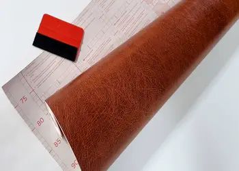 autocolant imitatie piele maro