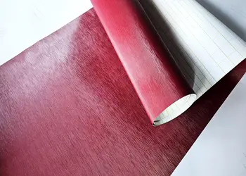 autocolant visniu folina brushed efect metalic cu textura periata