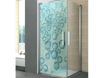 folie cabina dus folina bay albastra 100 210 cm