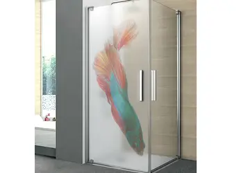 folie cabina dus folina model peste exotic autoadeziva 100 210 cm