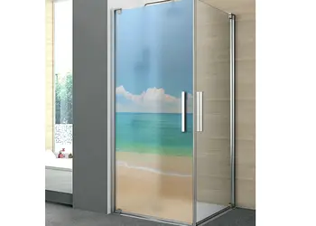 folie cabina dus folina model plaja autoadeziva 100 210 cm