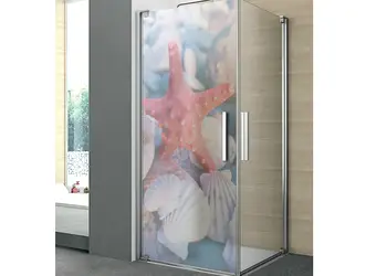 folie cabina dus folina model stea de mare autoadeziva 100 210 cm