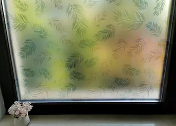 folie geam autoadeziva folina model frunze pastel 100 cm latime