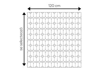 folie geam autoadeziva folina transparent cu model eclectic s00