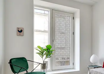 Folie geam model romboidal abstract gri 3