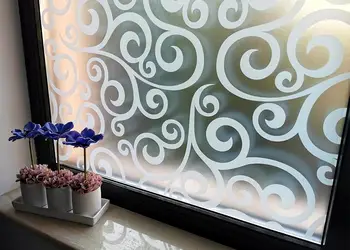 folie geam autoadeziva rina model alb 100 cm latime