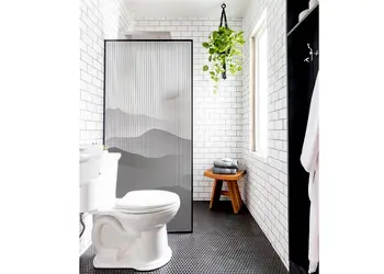 folie geam cabina de dus sablare cu model dealuri zen rola 100x210cm s02