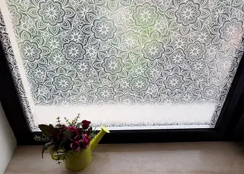 folie geam decorativa flori moderne