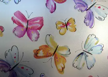 folie geam autoadeziva fluturi colorati folina