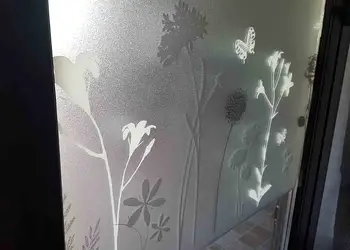 folie geam electrostatica flori individuale