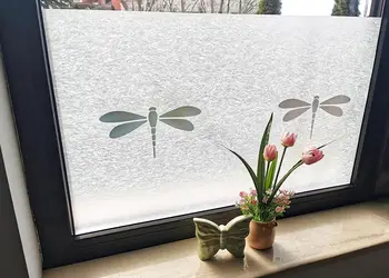 folie geam electrostatica nibella dcfix efect de sablare