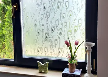 folie geam folina sablare cu model clasic