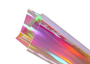 folie geam iridiscenta rainbow red