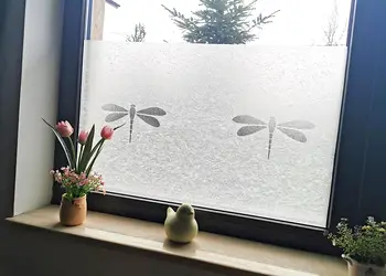 folie geam electrostatica nibella dcfix efect de sablare