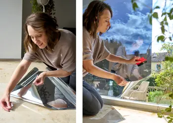 folie geam cu efect de oglinda reflexiva folina