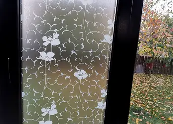 folie sablare geam flori albe lucia