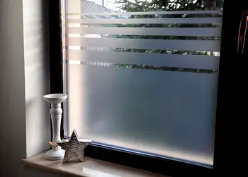 folie geam sablare gri cu dungi