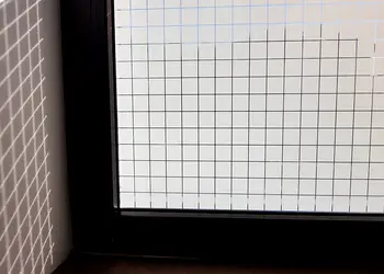 folie geam sablare patrate albe