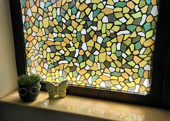 folie geam sablare vitraliu colorat