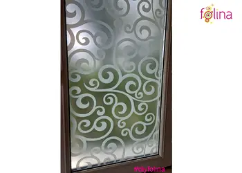 folie geam autoadeziva rina model alb 100 cm latime