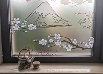 folie geam autoadeziva folina decor asiatic 100 cm latime