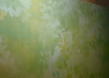 folie geam intimitate sablare verde cu model crengi