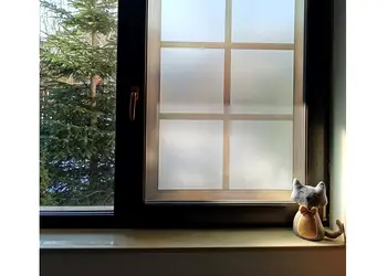 folie geam autoadeziva folina cu model rama maro