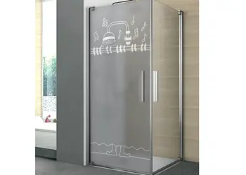 folie sablare gri pentru cabina dus 