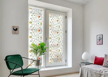 folie sablare usa din sticla model floral campo rola de 100 210 cm