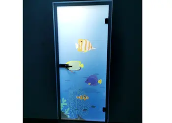 folie sablare cabina dus peisaj marin