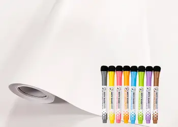 folie tabla whiteboard cu markere colorate