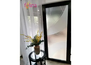 folie sablare usa sticla folina model geometric alb 100 210 cm