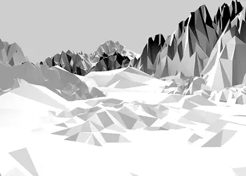 fototapet 3D munti icefields