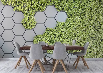 fototapet 3d gradina verticala