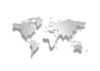 fototapet 3d harta lumii gri