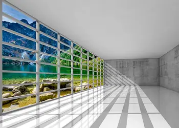 fototapet 3D empty interior