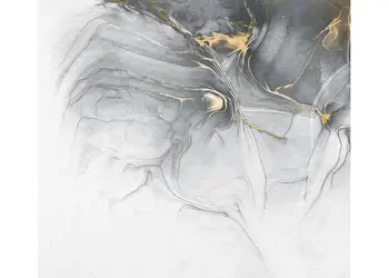 fototapet ink gold fluid komar gri cu accente metalice aurii 300 280 cm