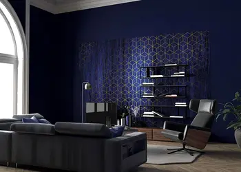 fototapet albastru mystique bleu