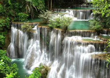 tapet baie peisaj cascada