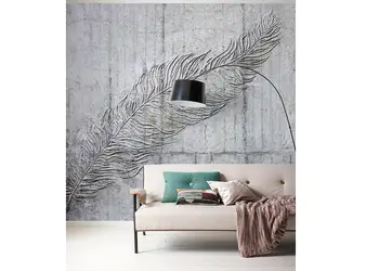 fototapet betonfeder