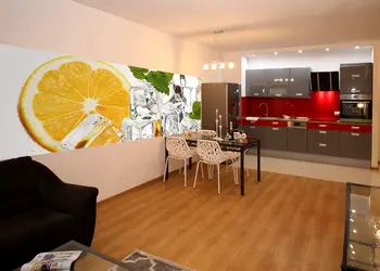 fototapet bucatarie lemon and ice 375 150