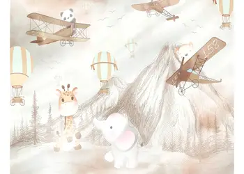 fototapet camera copii decor bej