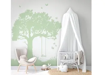 fototapet camera copii copac cu leagan little adventures