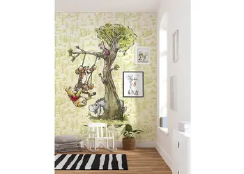 fototapet copii disney ursuletu winnie in leagan